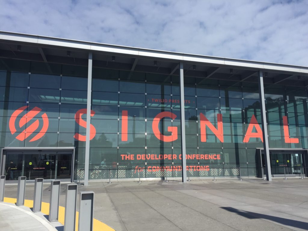 Twilio's Signal conference building exterior.