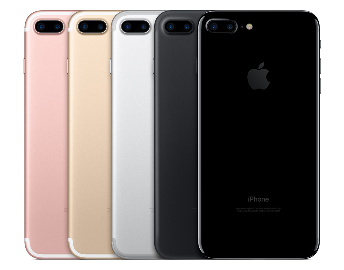 The iPhone 7 Plus lineup.