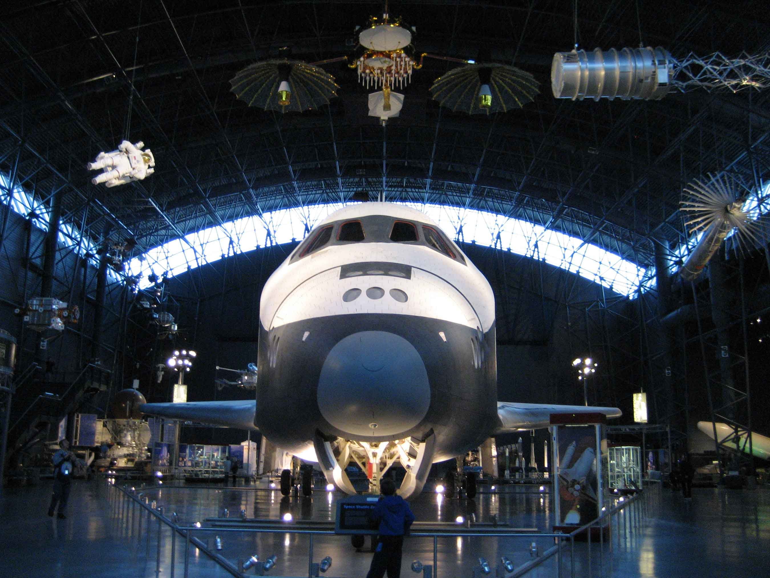 Space Shuttle at space museum.