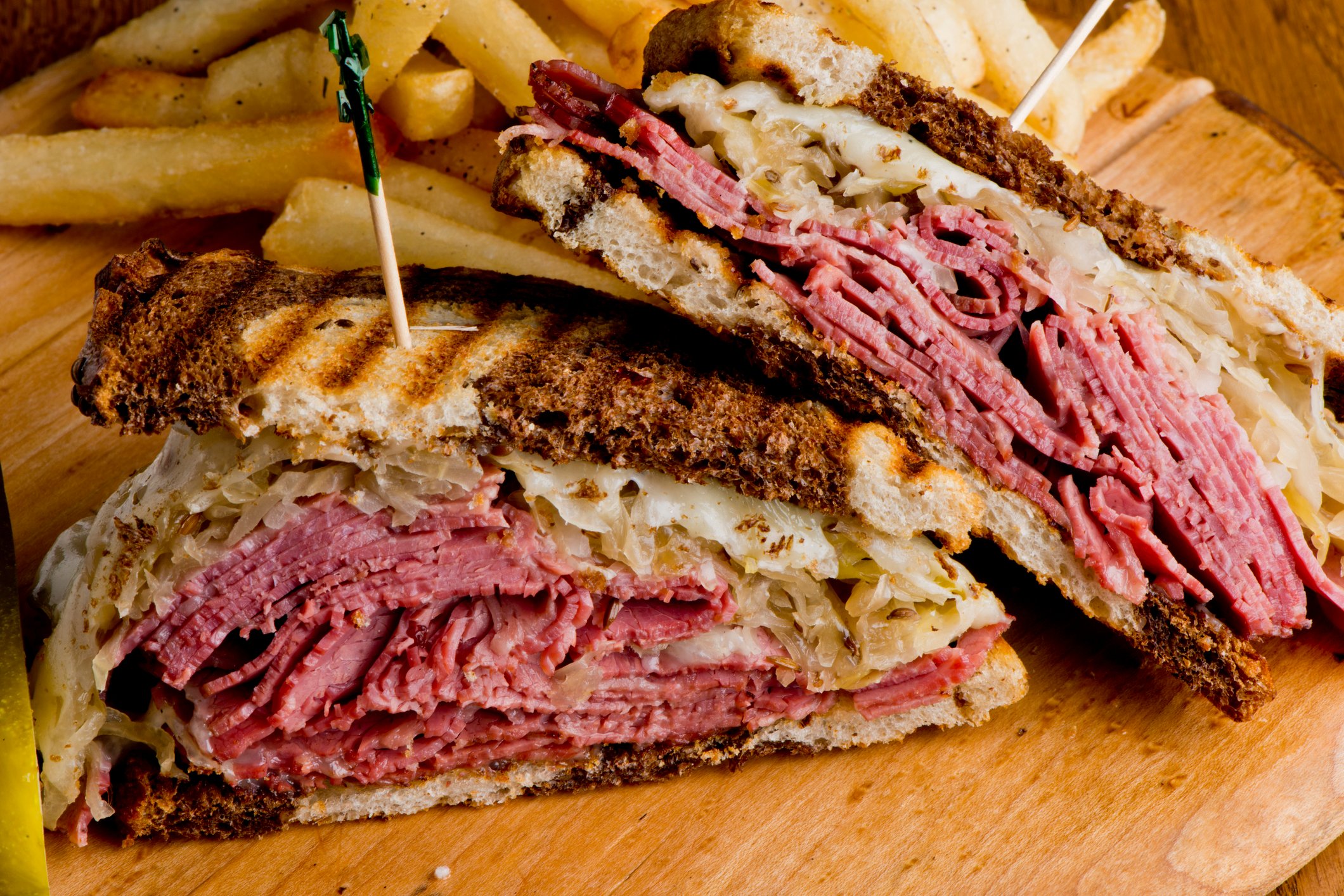 A pastrami sandwich. 