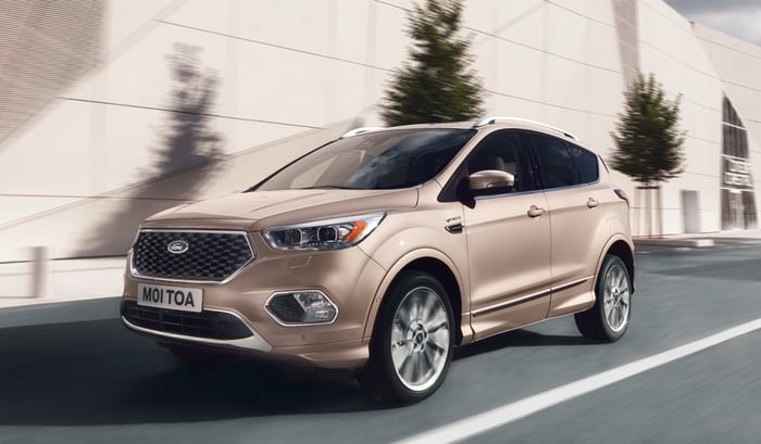 2017 Ford Kuga Vignale as sold in Europe.