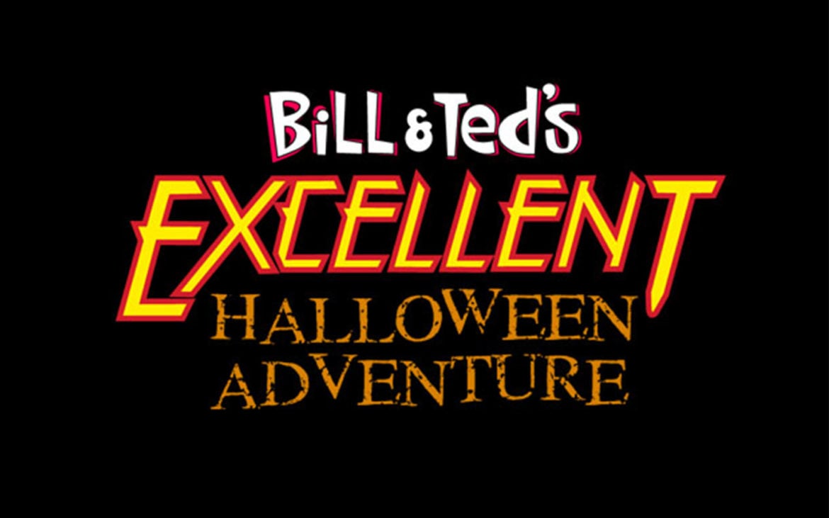 Title screen for Bill & Ted's Excellent Halloween Adventure.