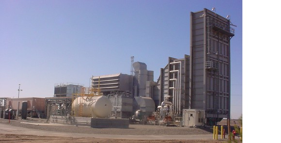 Energy generation equipment at a power plant.