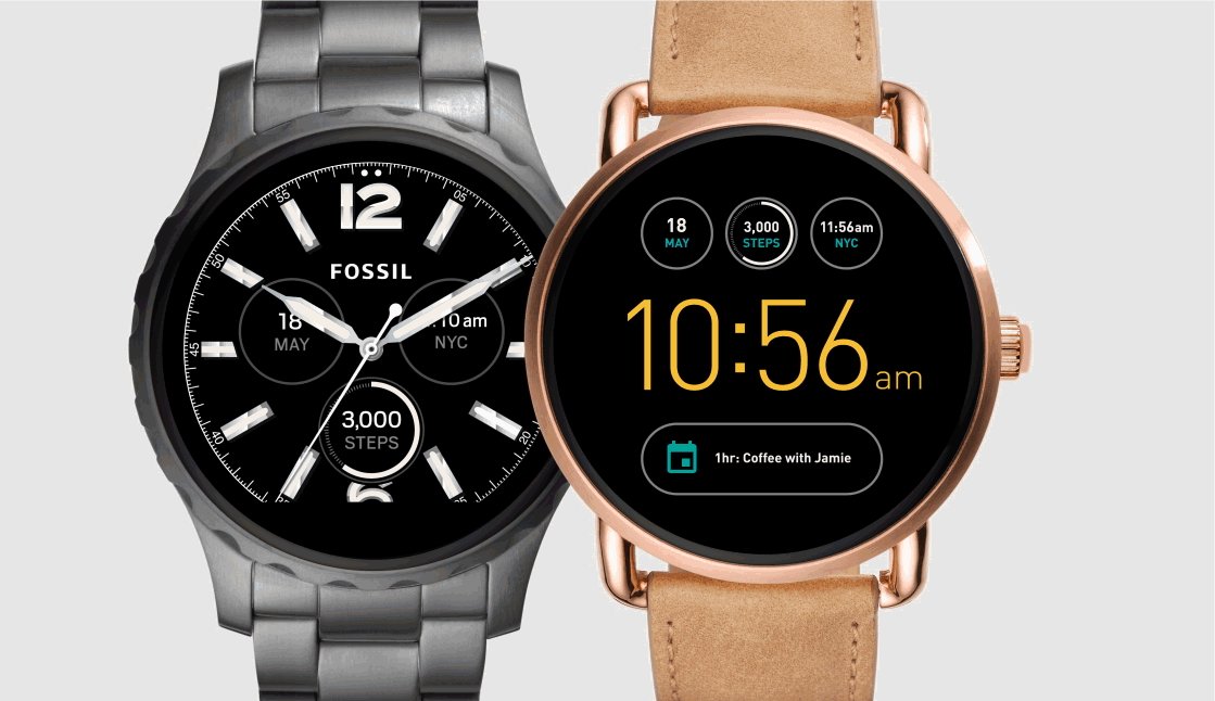 Fossil's Q smartwatches.