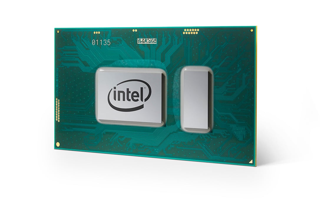 An Intel eighth-generation Core processor.