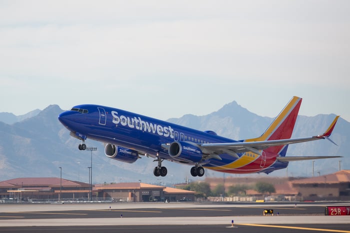 A Southwest Airlines plane