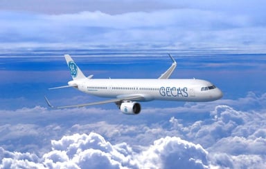 GE A320neo in Flight