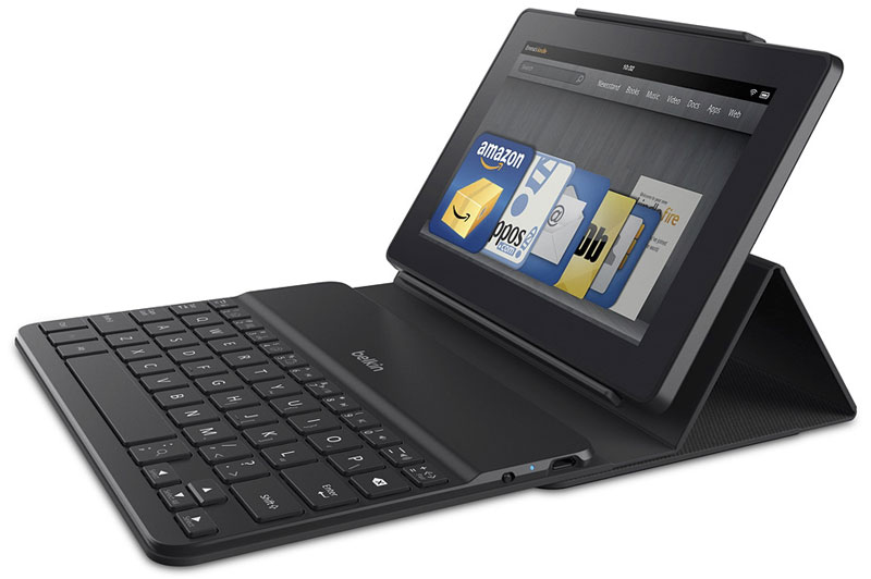 Amazon Fire 7 with Belkin keyboard