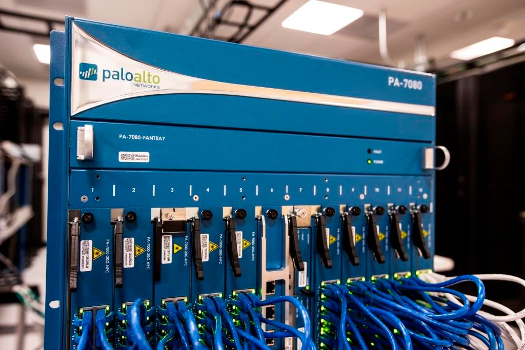 The PA-7080 firewall.