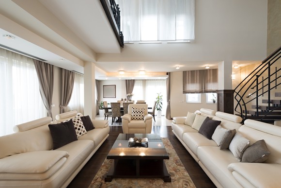 Luxury furniture in an apartment setting