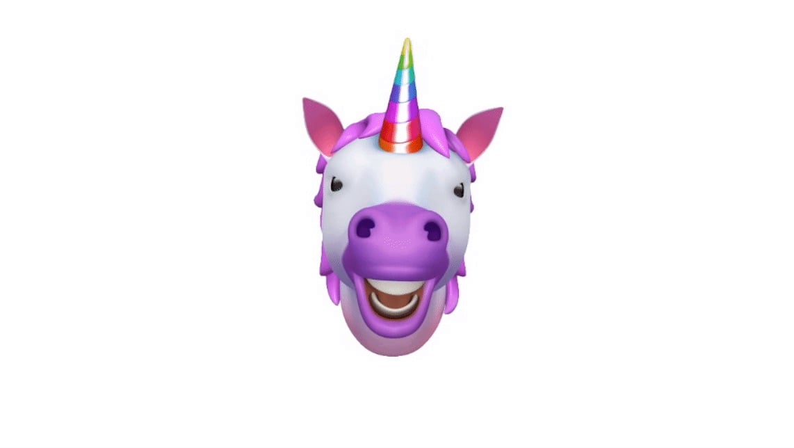 iPhone X unicorn Animoji