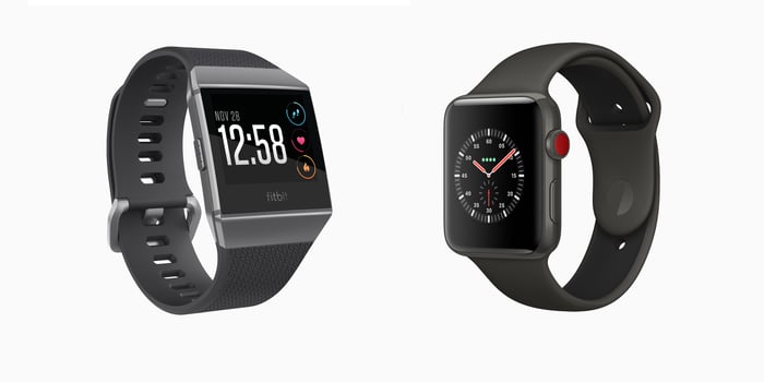 Apple watch compared 2024 to fitbit ionic