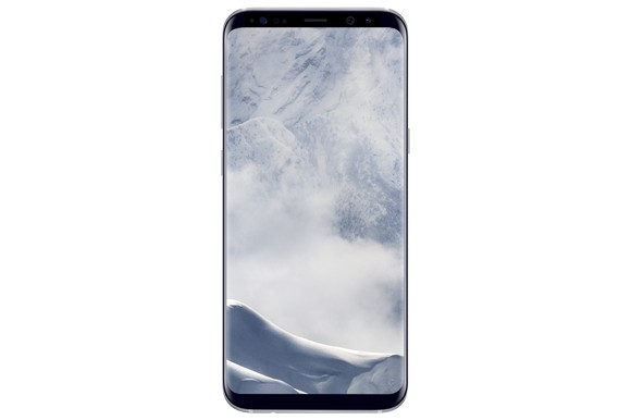 The front of the Samsung Galaxy S8.