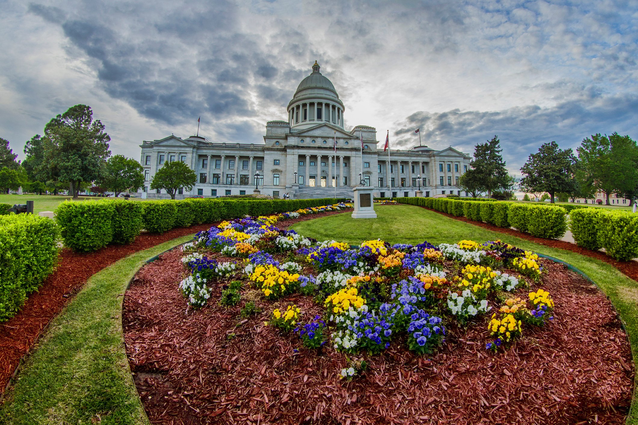 The Arkansas State Capital Building in downtown Little Rock, Arkansas.