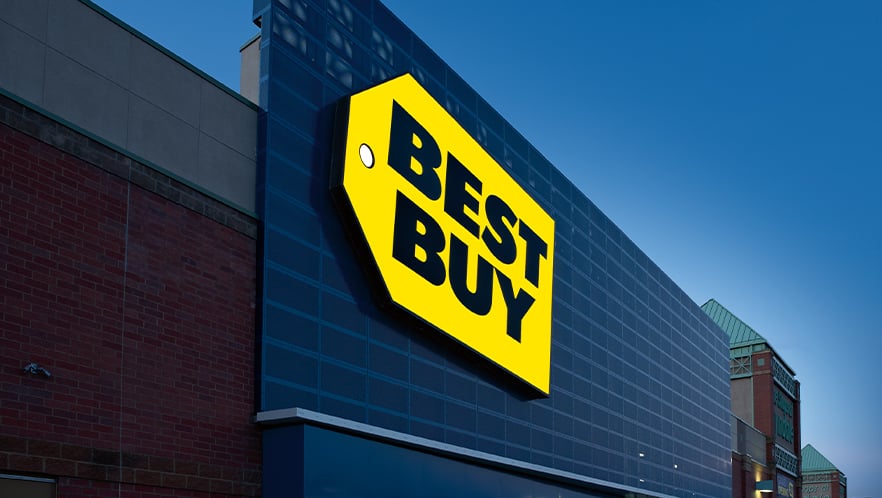 Best Buy storefront sign