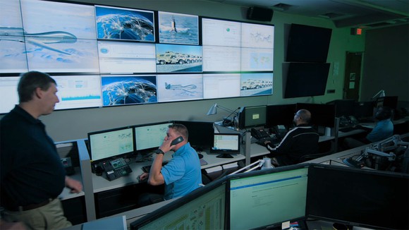 Personnel manning a command center