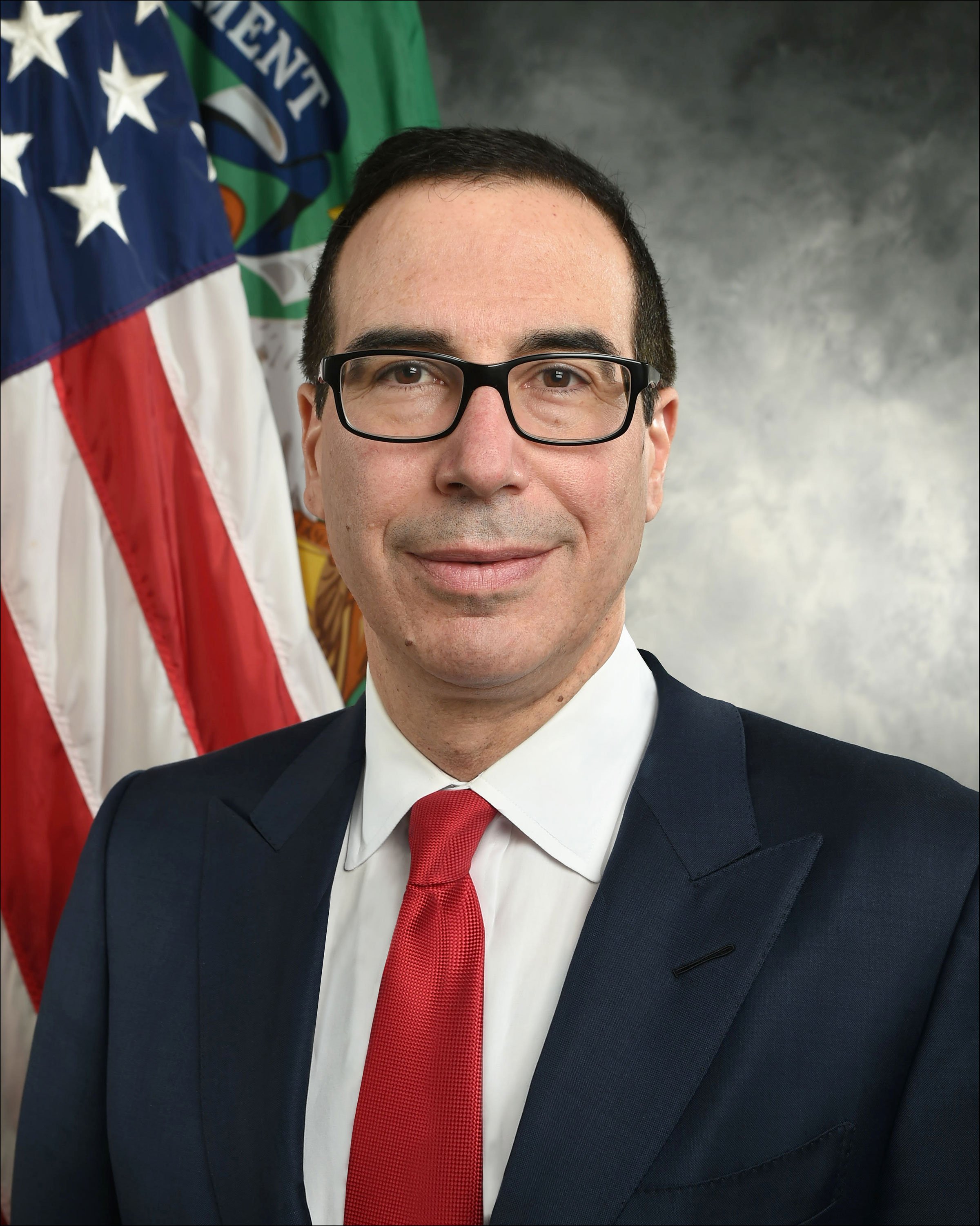 A portrait of Treasury Secretary Steven Mnuchin. 