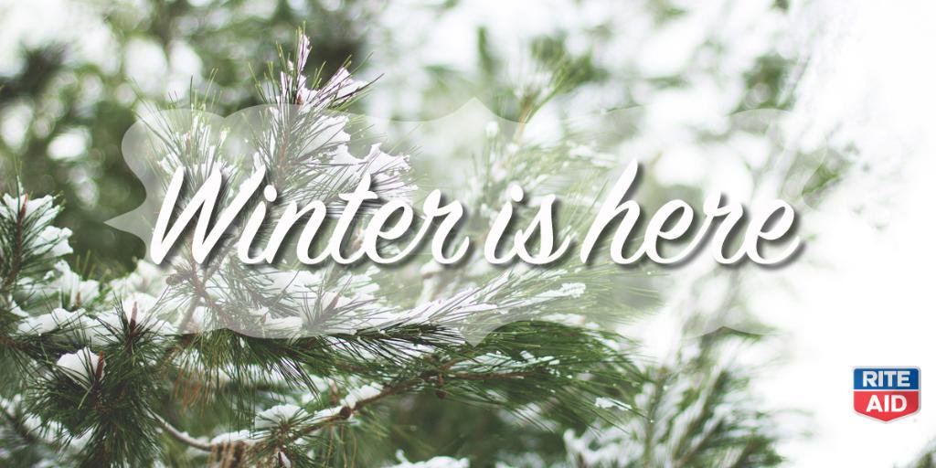 A "Winter is here" seasonal ad for Rite Aid from last year.