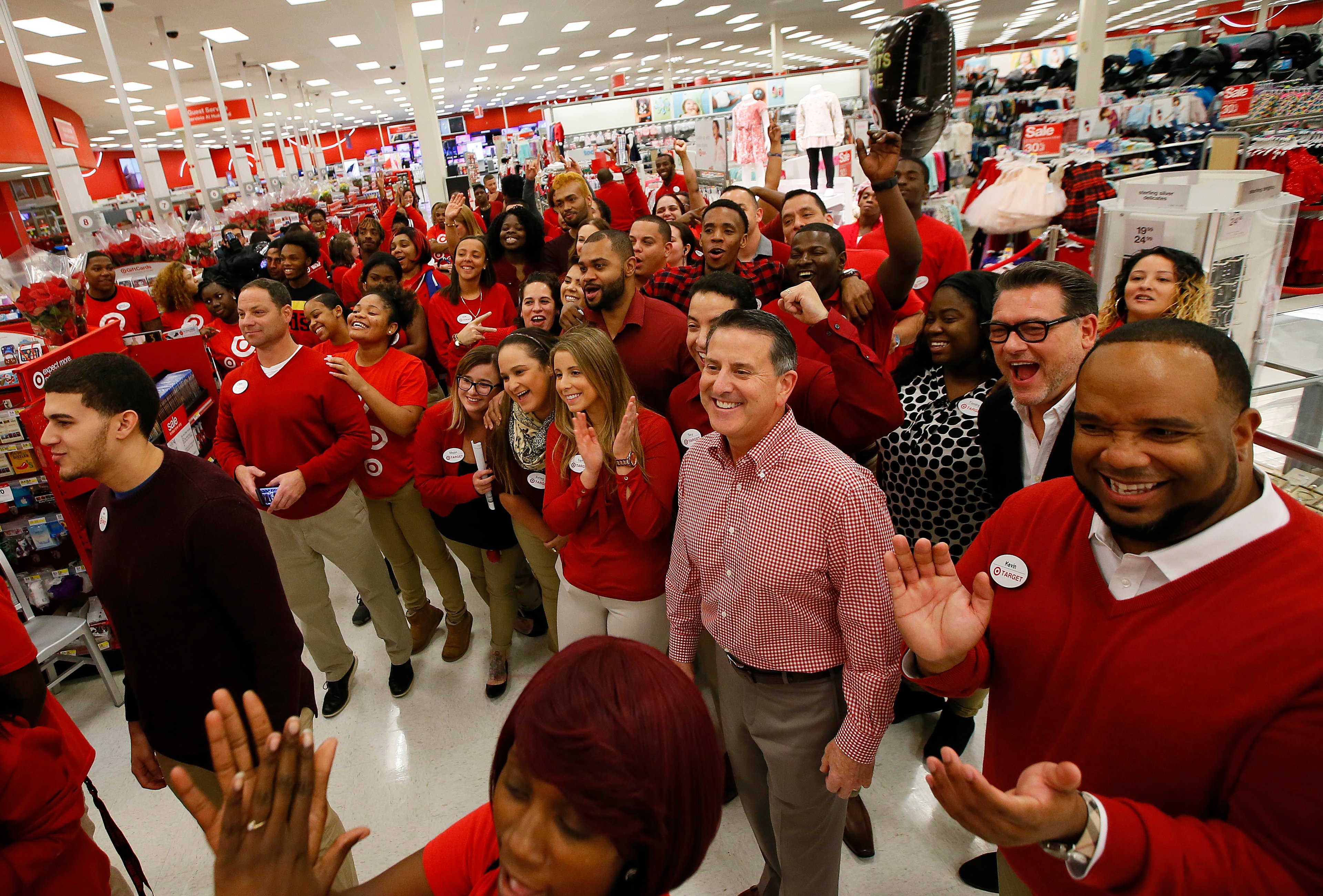 Target workers during Black Friday