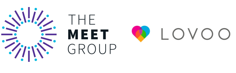 Image of The Meet Group and Lovoo logos.