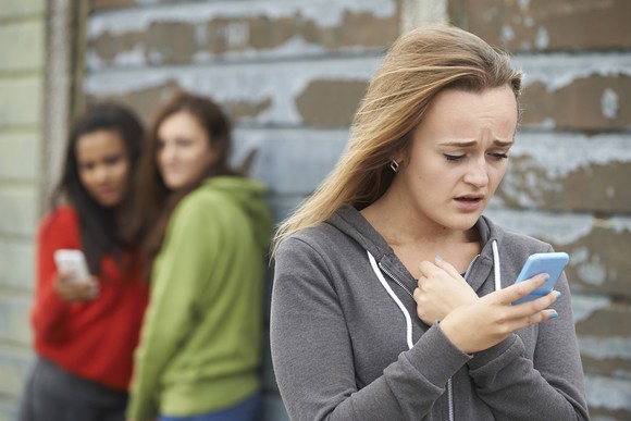 A teenage girl responds to being cyber-bullied.