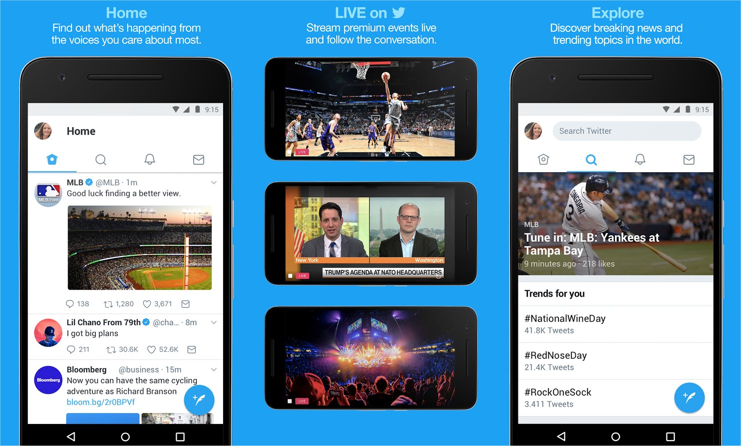 Twitter's mobile app.