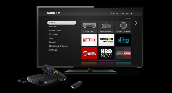 A Roku set-top box.