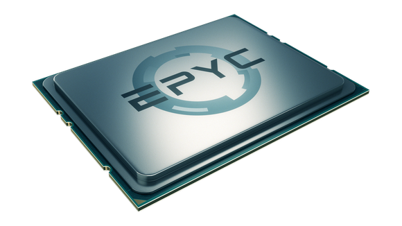 A rendering of an AMD EPYC server chip.
