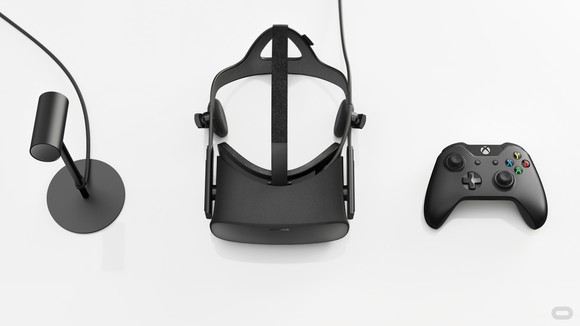 Components of an Oculus VR system. 