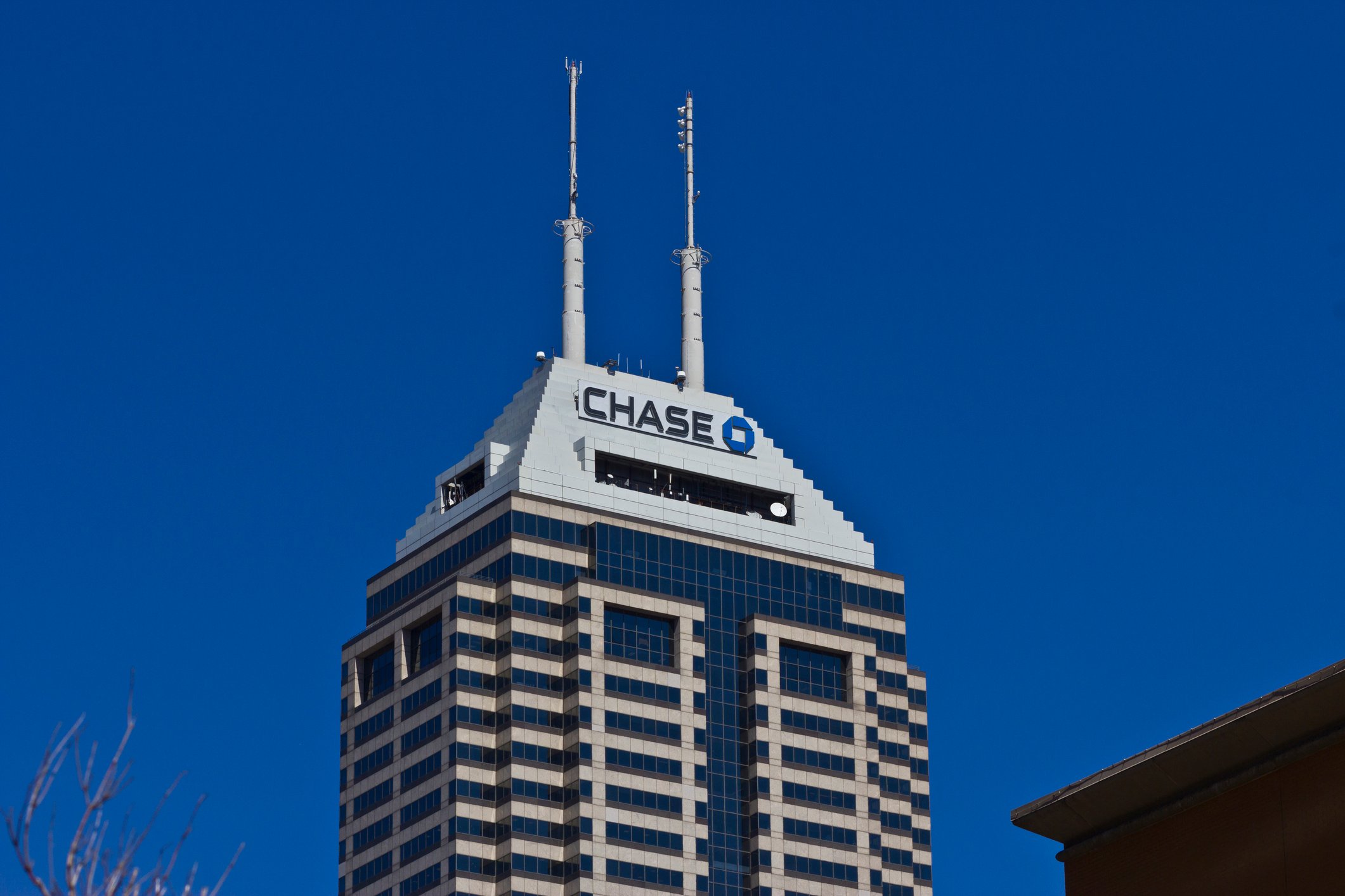 The Chase building in Indianapolis, Indiana.