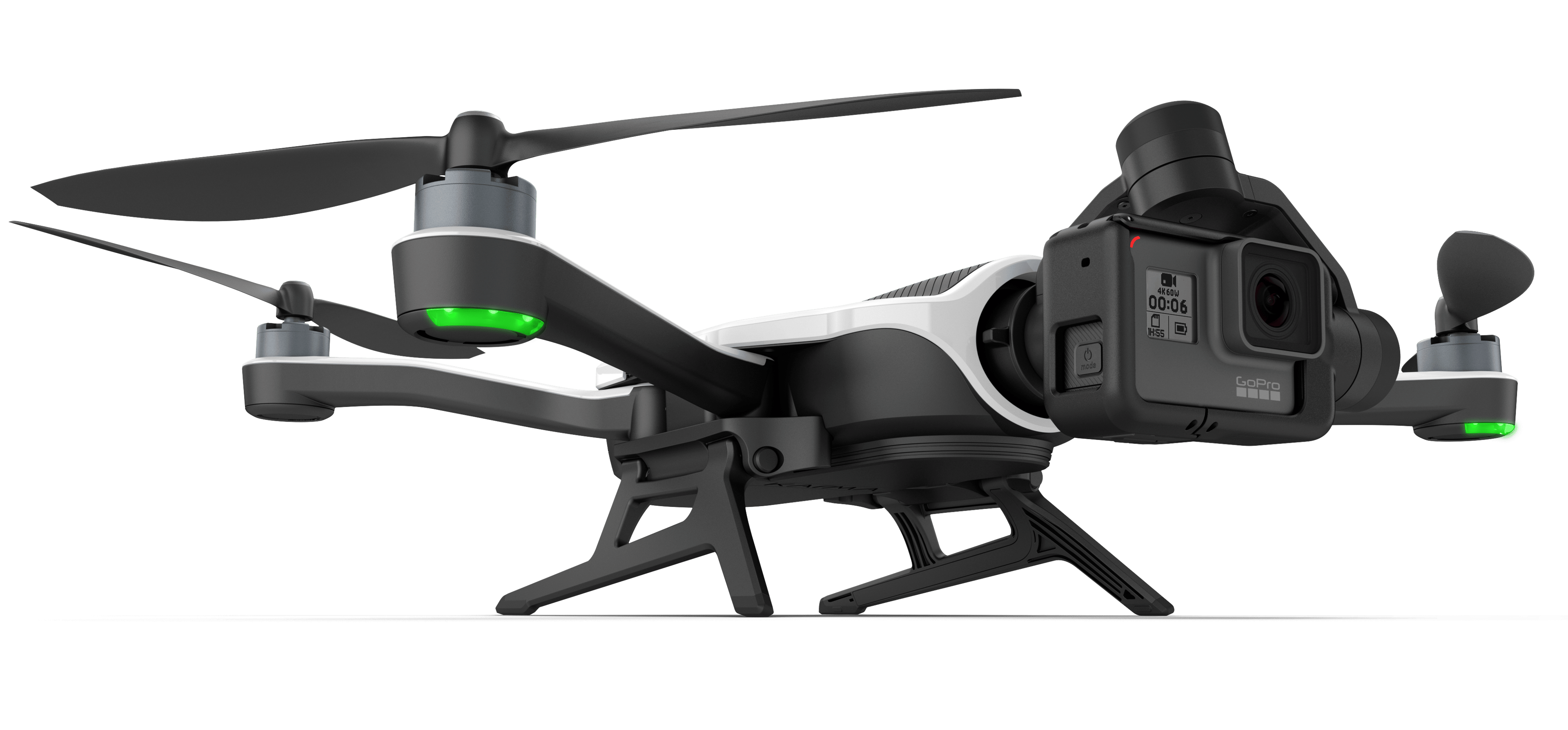 GoPro's Karma drone with camera attached.