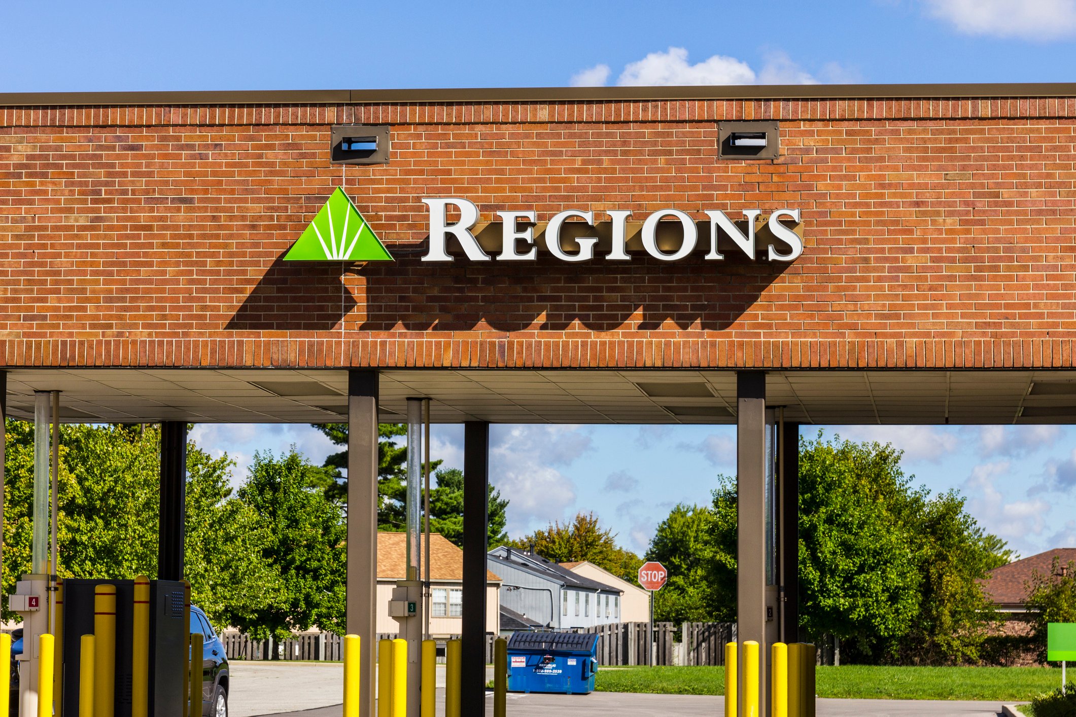 A Regions Financial drive-thru in Indianapolis, Ind.