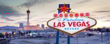 Las Vegas Sign With Strip in Background