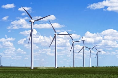 Wind Turbines on Farm