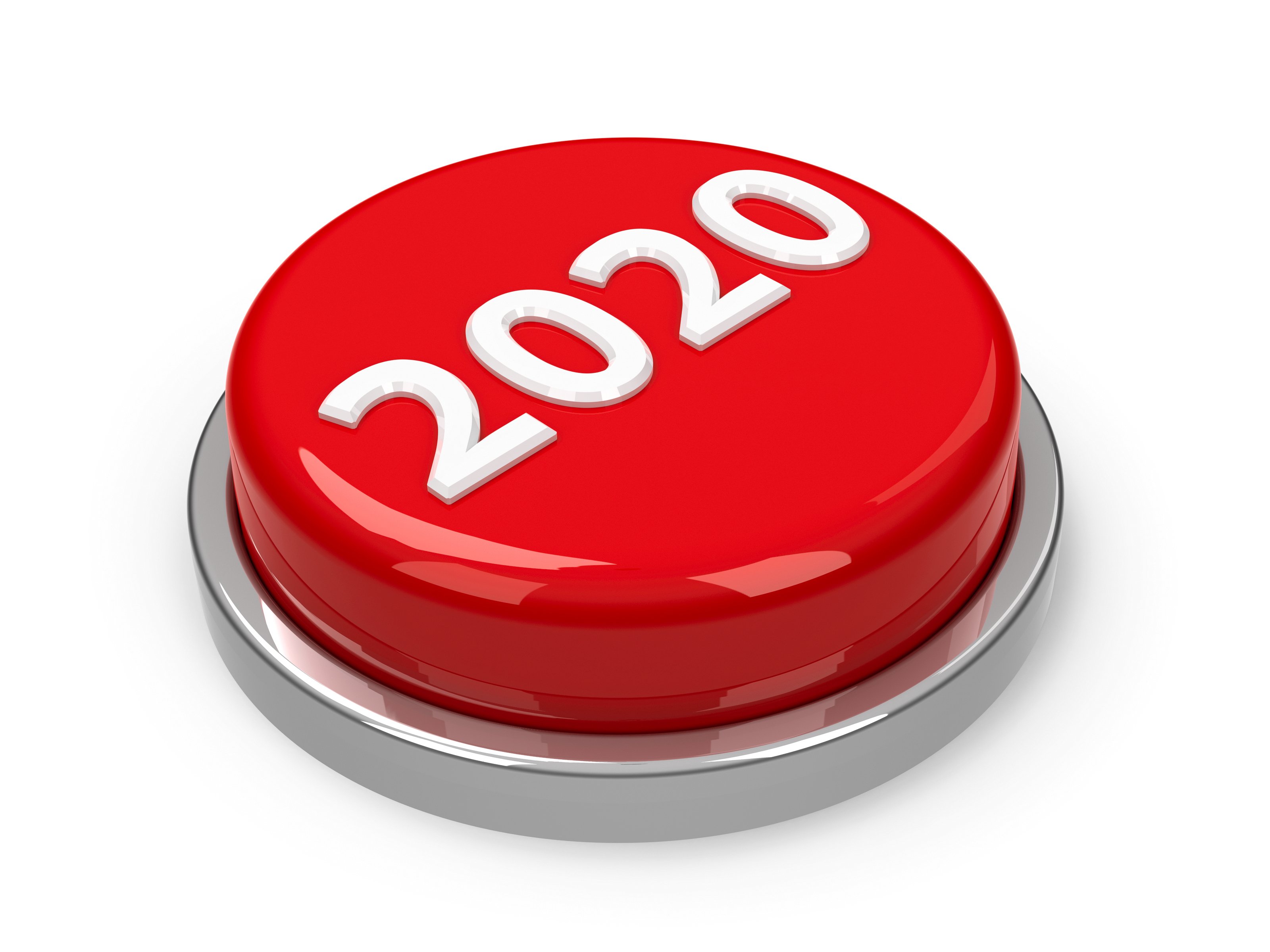 Red button with 2020 on it