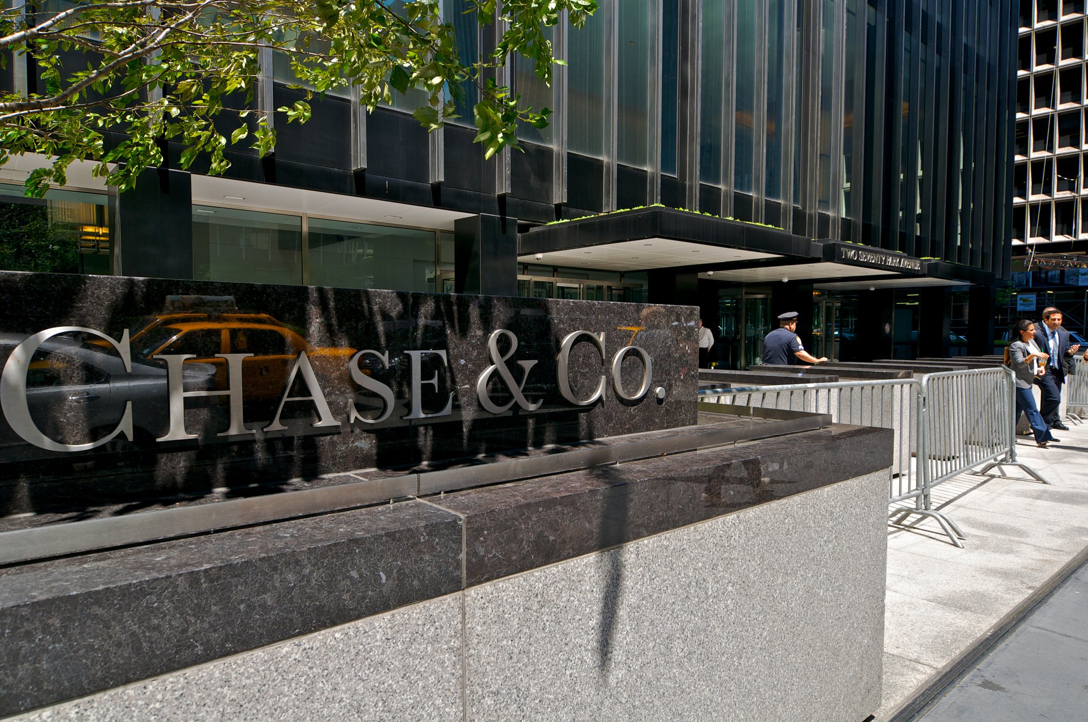 The outside of JPMorgan Chase's headquarters in New York City.