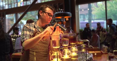 Starbucks reserve roastery employee