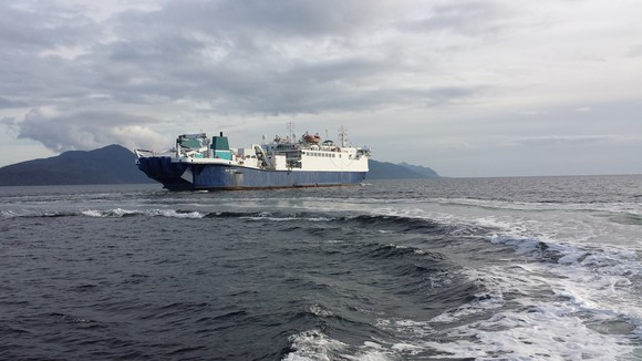 A specialized fiber repair ship.