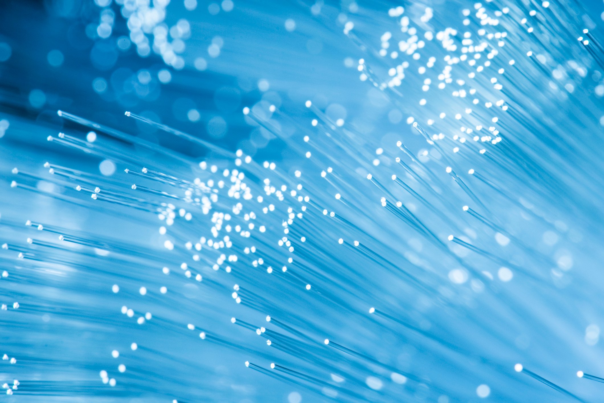 Fiber-optic cables.