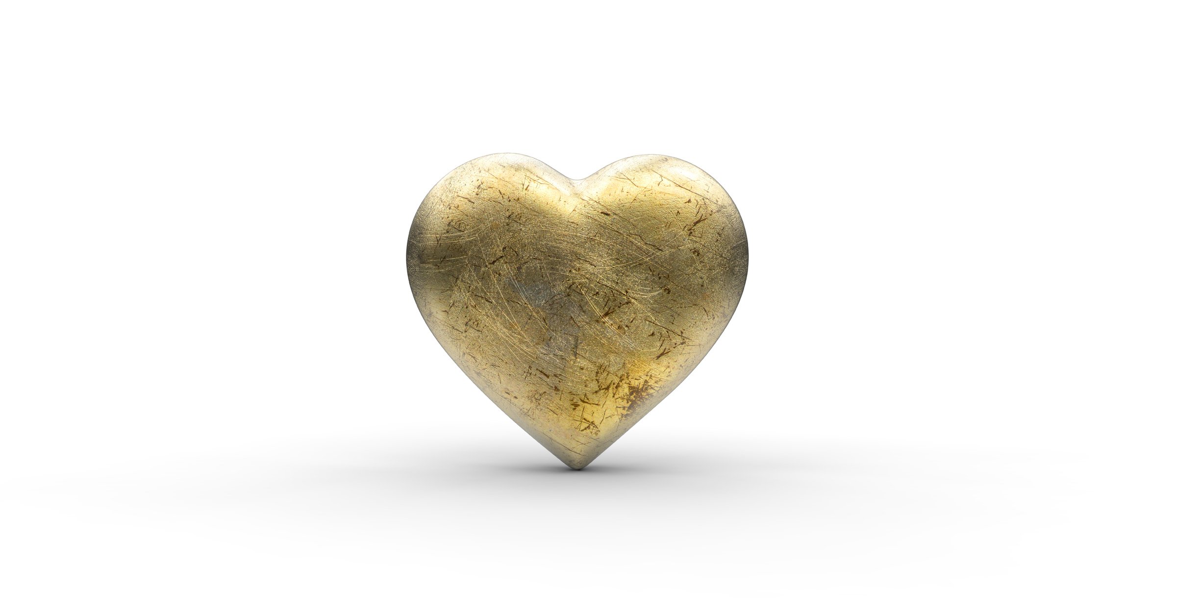 A gold heart