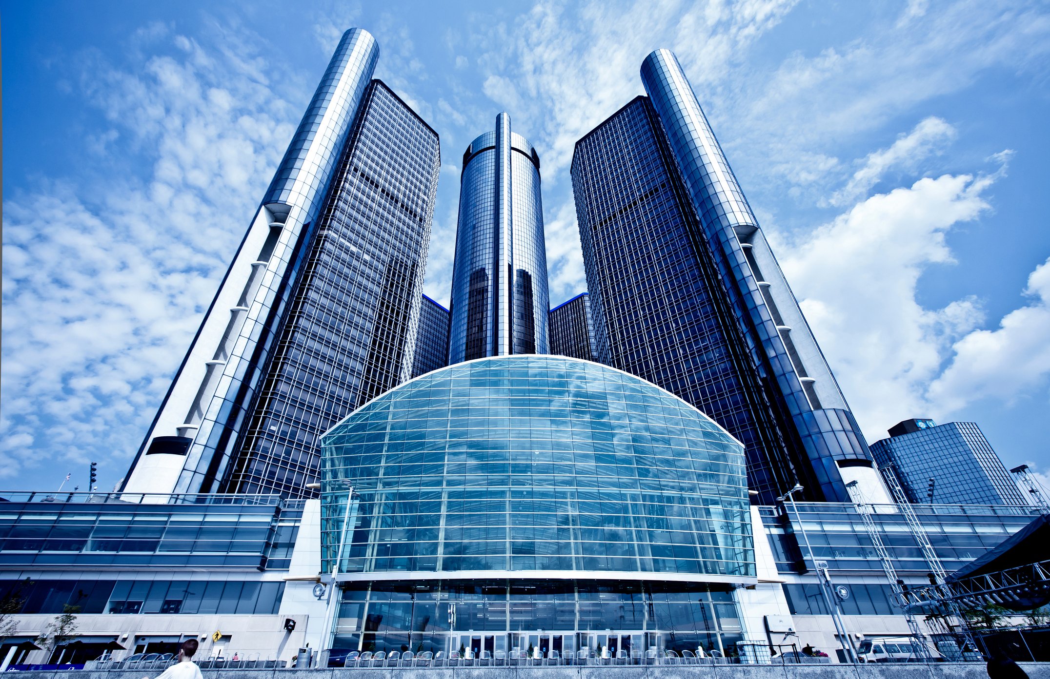 Downtown Detroit GM Headquarters.