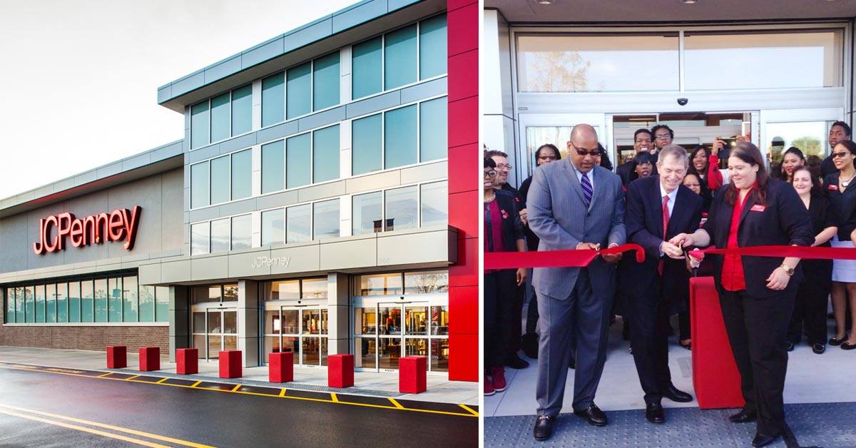 Shots from a grand opening of a new JCPenney store.