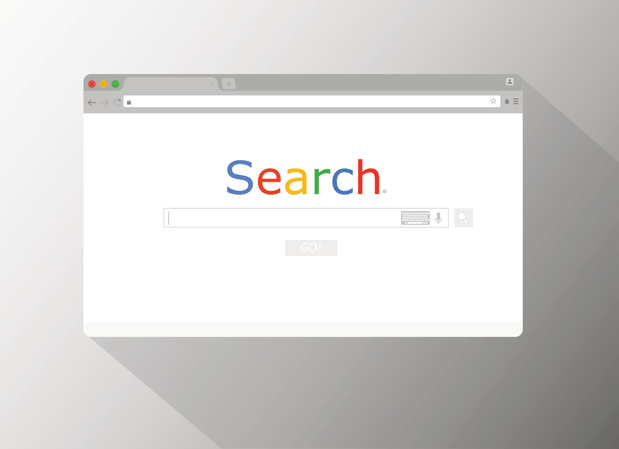 Generic browser at a search engine page