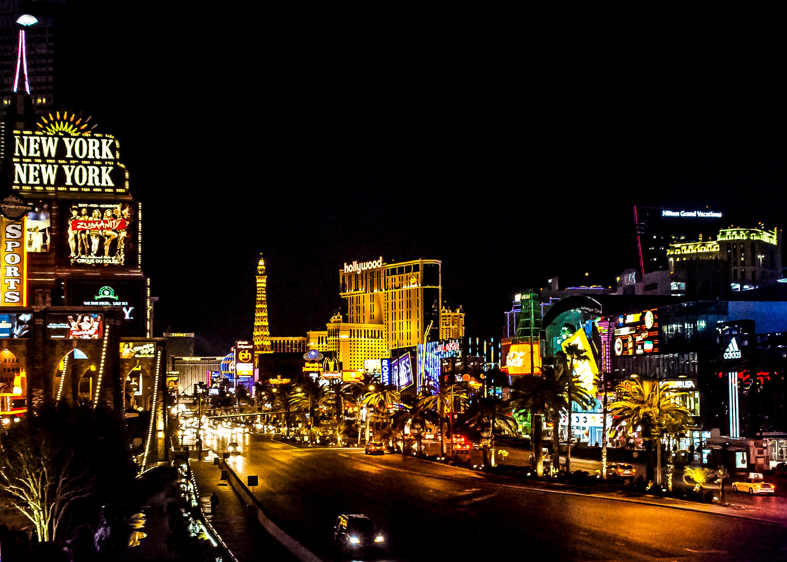 Night view of the Las Vegas Strip