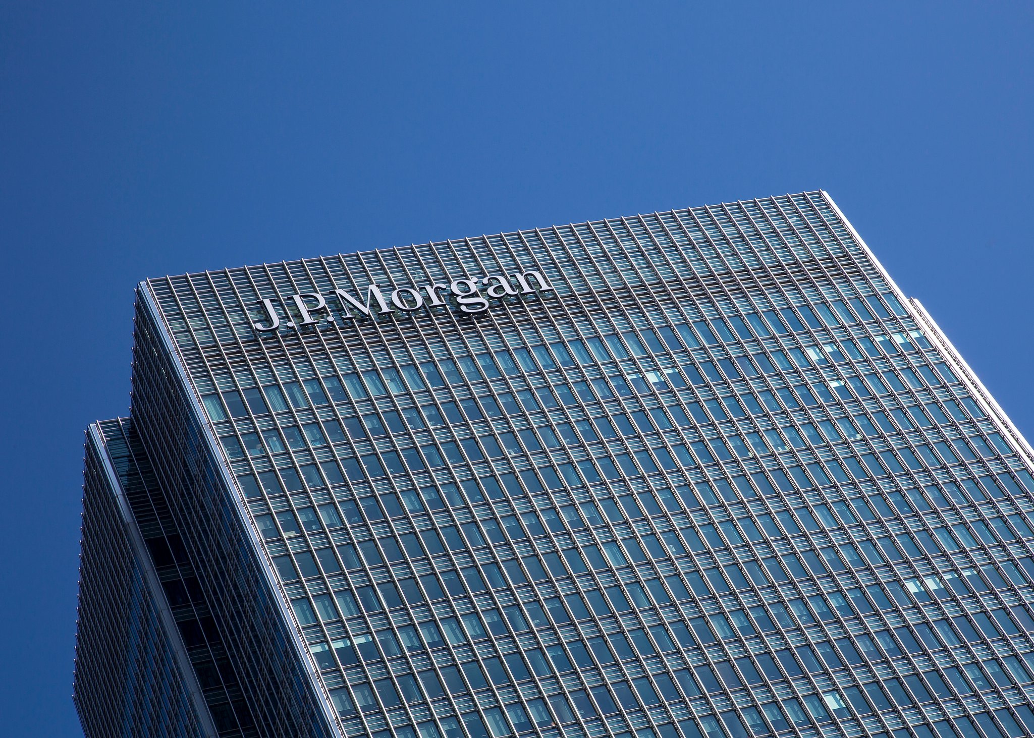 A JPMorgan Chase building in London's Canary Wharf.