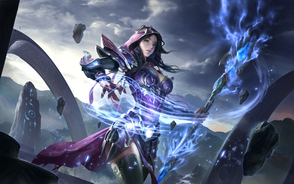 Drawing of a fantasy character from NetEase's Crusaders of Light