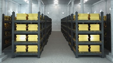 gold vaults are cheaper than bitcoin storage