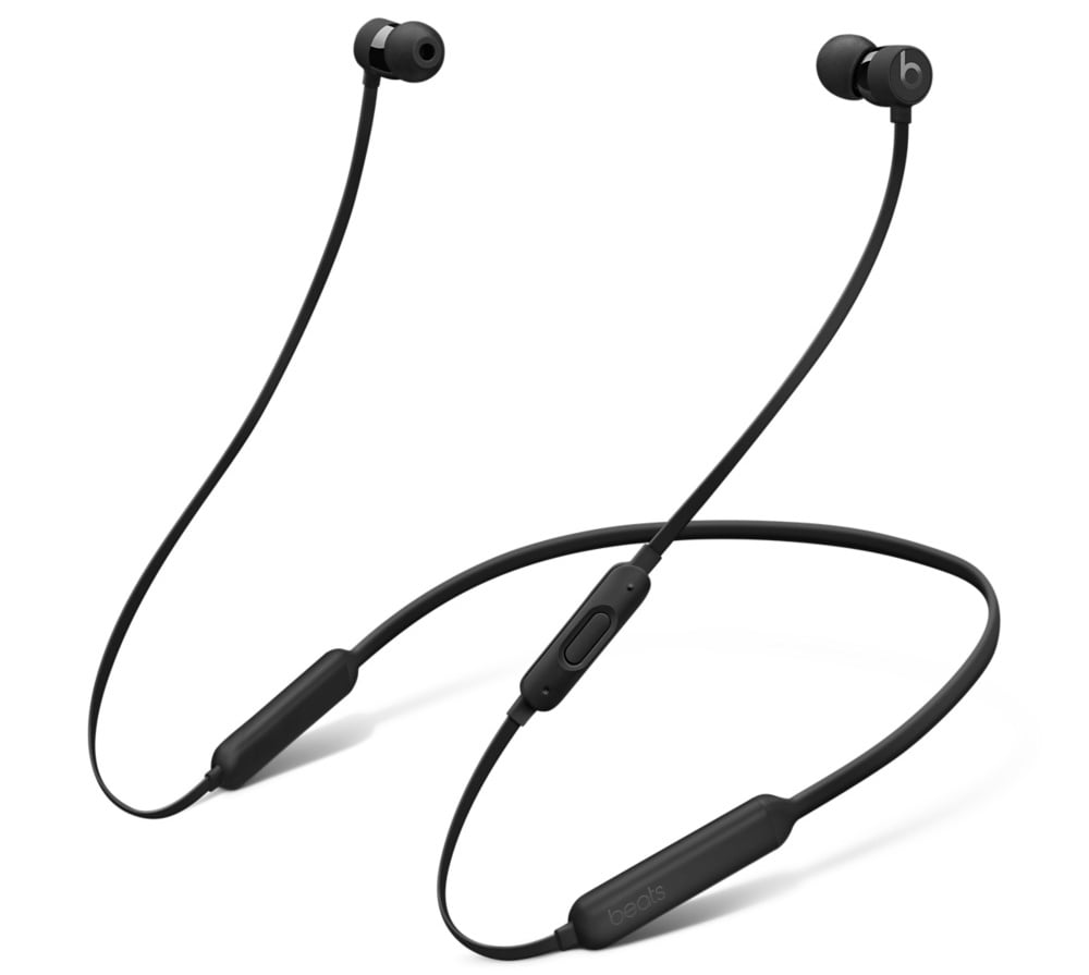 Image of black BeatsX earphones.