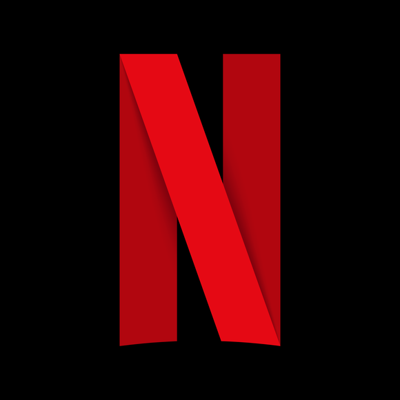 Big red N standing for NEtflix against a black background
