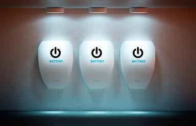 Battery Storage on a Wall